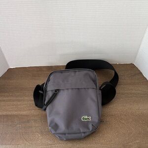 Lacoste Charcoal Unisex Crossbody Bag